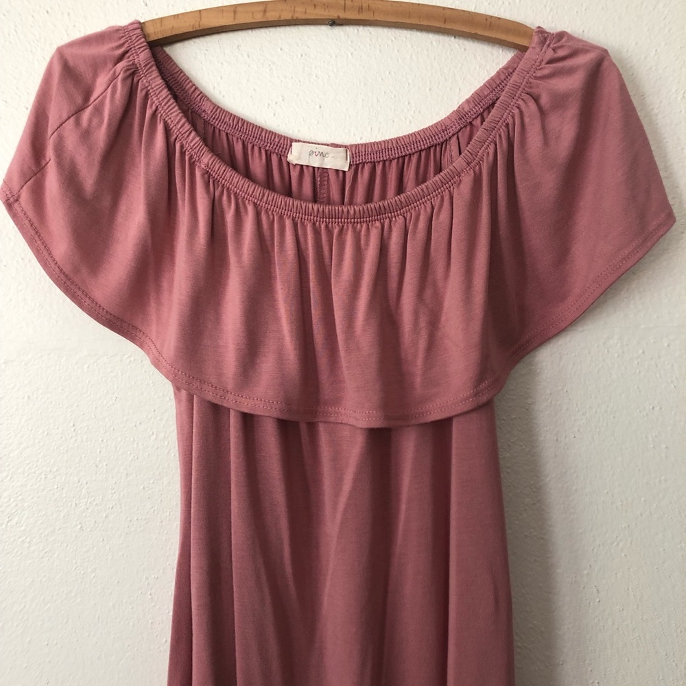 Pinc Off the Sholder Dress